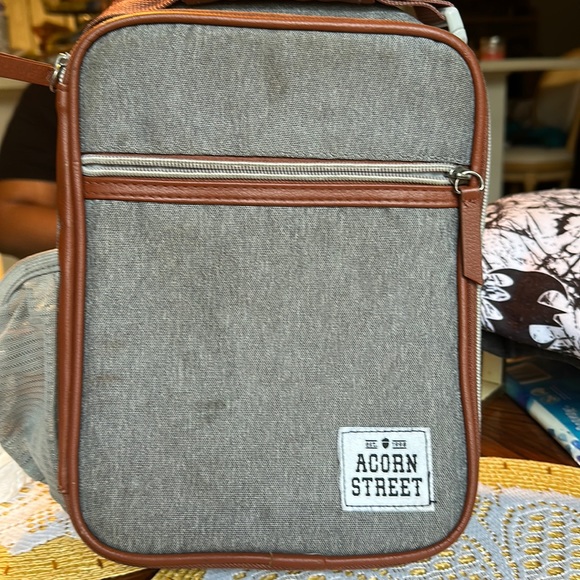 Acorn St by Fit + Fresh  Insulated Reusable Lunch Bag for Men, Women, Kids, Gray - Picture 1 of 4